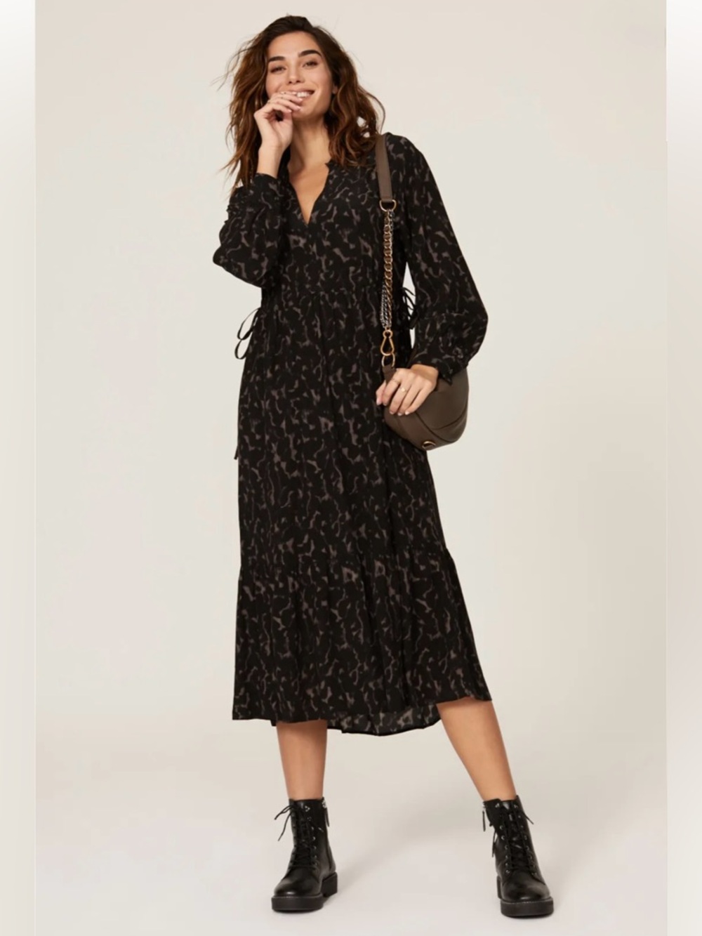 Rails - “Maple Diffused Cheetah” Dress